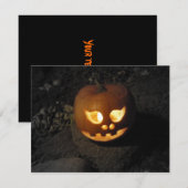 Jack O'Lantern Halloween-Party Einladung (Vorne/Hinten)