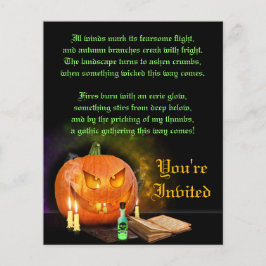 Jack O'Lantern Halloween-Party Einladung Flyer