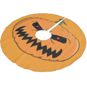 Jack O'Lantern Halloween Polyester Weihnachtsbaumdecke (Schrägansicht)