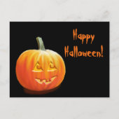 Jack O'Lantern Halloween Postcard Postkarte (Vorderseite)