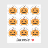 Jack O'Lantern Halloween Pumpkin Bujo Planner Aufkleber (Blatt)