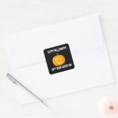 JACK O'LANTERN HALLOWEEN QUADRATISCHER AUFKLEBER (Umschlag)