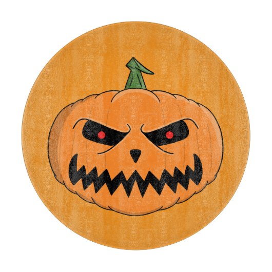 Jack O'Lantern Halloween Schneidebrett (Vorderseite)