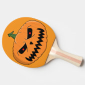 Jack O'Lantern Halloween Tischtennis Schläger (Seitenansicht)