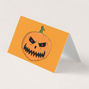 Jack O'Lantern Halloween Visitenkarten