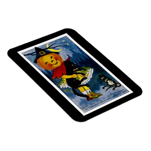 Jack o'Lantern Hexe Magnet (Rechte Seite)