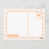 Jack O'Lantern Ice Creme Cone Postkarte (Rückseite)