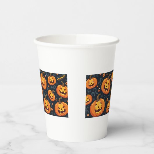 Jack O'lantern Kuss Pappbecher (Links)