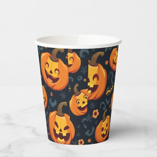 Jack O'lantern Kuss Pappbecher (Links)