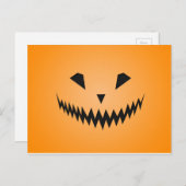 Jack O'Lantern Postkarte (Vorne/Hinten)