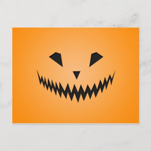 Jack O'Lantern Postkarte (Vorderseite)
