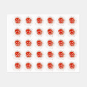 Jack O'lantern Pumpkin Etiketten (Blatt)