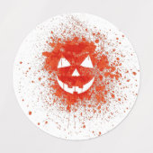 Jack O'lantern Pumpkin Etiketten (Design 2)