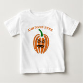 Jack O'Lantern, Pumpkin Face Baby T - Shirt (Vorderseite)
