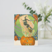 Jack O'Lantern Pumpkin Feuerzwerge Postkarte (Stehend Vorderseite)