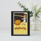 Jack o'Lantern Pumpkin Patch Halloween Postkarte (Stehend Vorderseite)