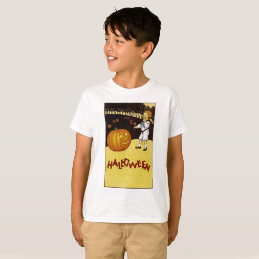 Jack o'Lantern Pumpkin Patch Halloween T-Shirt (Vorne ganz)