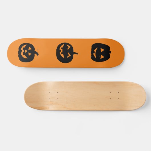 JACK O'LANTERN PUMPKIN SKATEBOARD DECK (Horizontal)