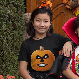 Jack o'Lantern Sinister Face Halloween Girls' T-Shirt
