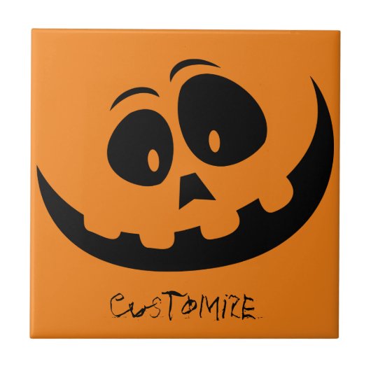 Jack O'lantern Smile Thunder_Cove Fliese (Vorderseite)