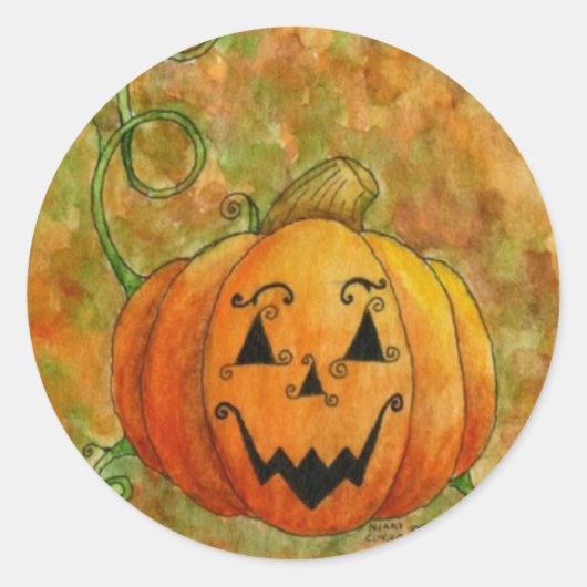 Jack O'Lantern Sticker (Vorderseite)