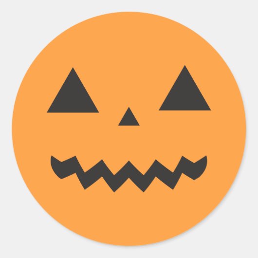 Jack O'Lantern Sticker (Vorderseite)