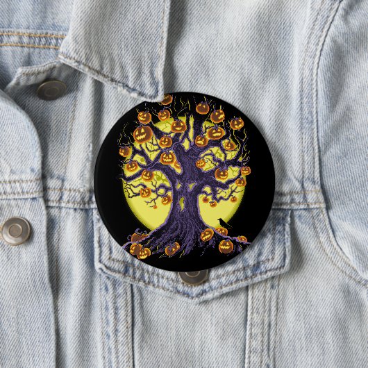 Jack O'Lantern Tree Button (Beispiel)