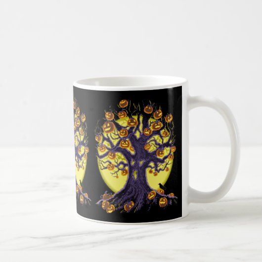 Jack O'Lantern Tree Kaffeetasse (Rechts)
