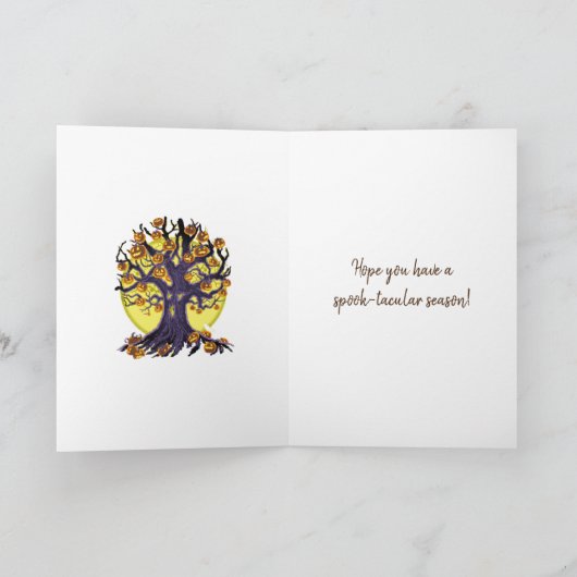 Jack O'Lantern Tree Karte (Innenseite)