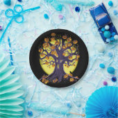 Jack O'Lantern Tree Pappteller (Party)