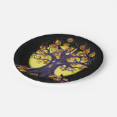 Jack O'Lantern Tree Pappteller (Schrägansicht)