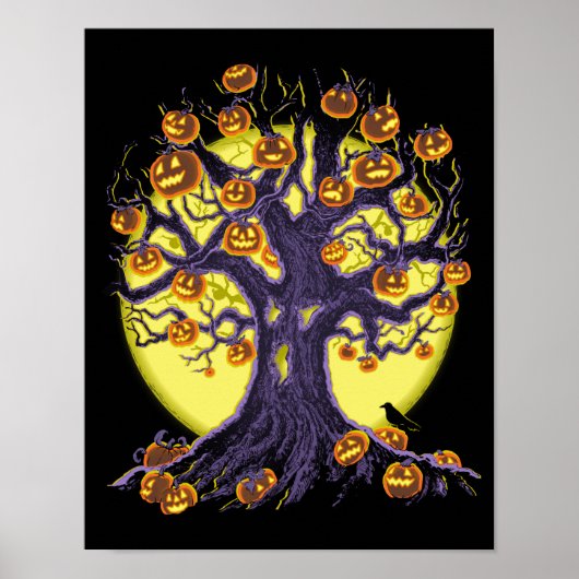 Jack O'Lantern Tree Poster (Vorne)