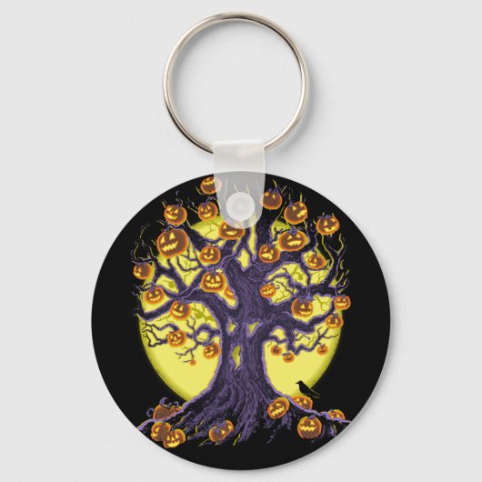 Jack O'Lantern Tree Schlüsselanhänger (Vorderseite)
