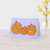 Jack-o''Lantern Trio-Karte Karte (Gelbe Blume)