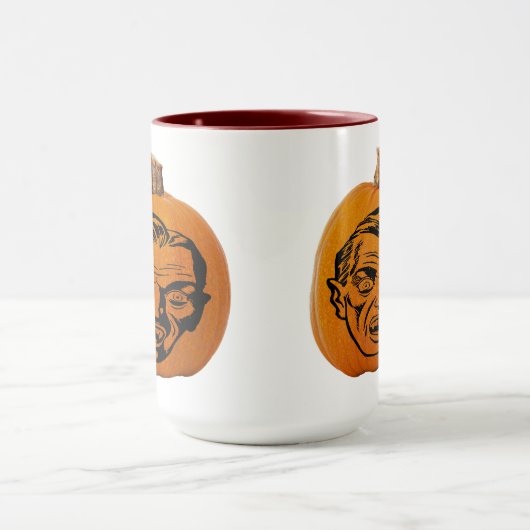 Jack O'Lantern Vampire Gefechtsanfall Halloween Pu Tasse (Zentrum)