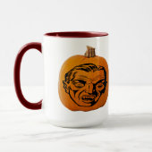 Jack O'Lantern Vampire Gefechtsanfall Halloween Pu Tasse (Links)