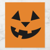 Jack O'Lantern Weinetikett (Einzelnes Label)