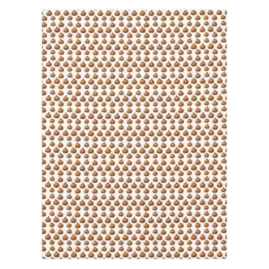 Jack O'Lanterns auf Weiß Tischdecke (Vorderseite)