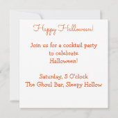 Jack O'Lanterns! Einladung (Rückseite)