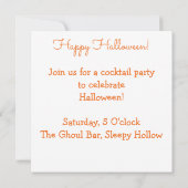 Jack O'Lanterns! Einladung (Rückseite)