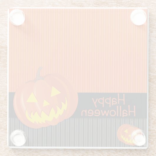 Jack O'Lanterns! Glasuntersetzer (Rückseite)