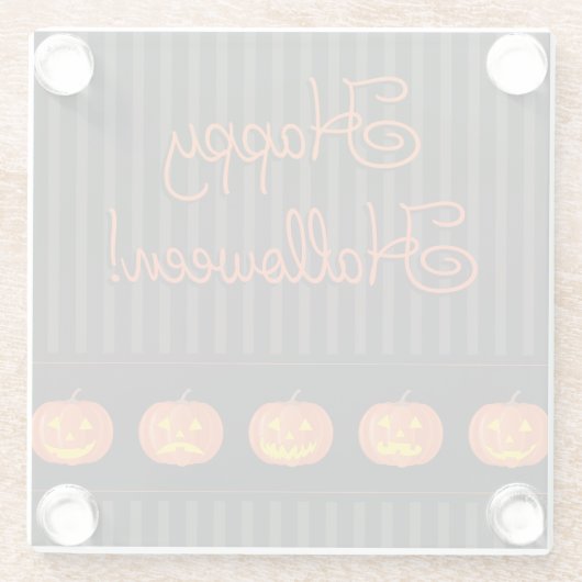 Jack O'Lanterns! Glasuntersetzer (Rückseite)