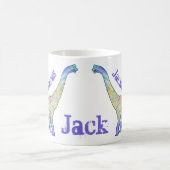 Jack osaurus Colorful Brachiosaurus Dinosaurier Na Kaffeetasse (Mittel)