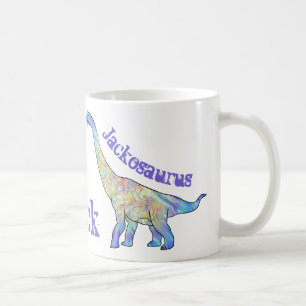 Jack osaurus Colorful Brachiosaurus Dinosaurier Na Kaffeetasse