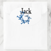 Jack Ovaler Aufkleber (Tasche)