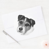 Jack (Parson) Russell Terrier Runder Aufkleber (Umschlag)