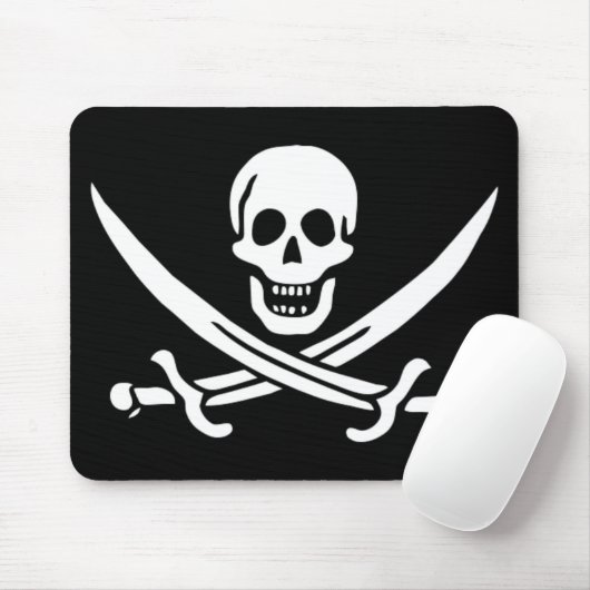 Jack-Piratenflagge Mousepad (Mit Mouse)