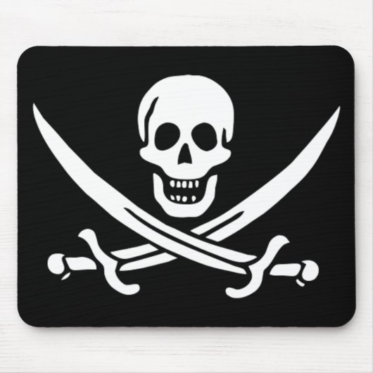 Jack-Piratenflagge Mousepad (Vorne)