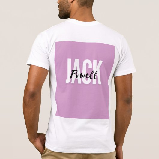 Jack Powell Tshirt nach Maß (Rückseite)