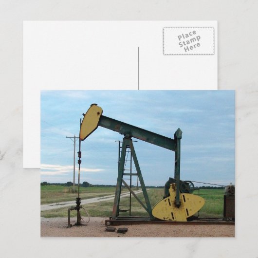 Jack, Pumpjack, vor Ort Postkarte (Vorne/Hinten)